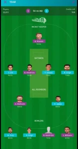 India vs South Africa Fantasy Team, dream 11 prediction