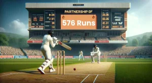 Highest Second Wicket Partnership in Test Cricket - 576 runs