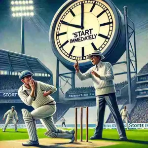 Stop Clock Rule in Cricket - Umpire asking to start bowling immediately to avoid stop cricket rule